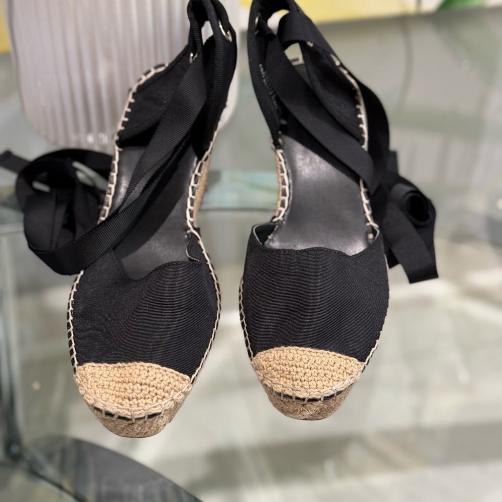 ASOS Women's Black Espadrille Wedges